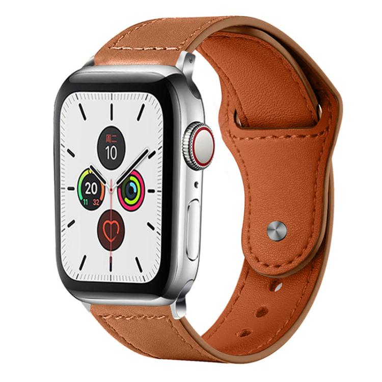 Cinturino per orologio xDfind con fibbia a rivetto in vera pelle, For Apple Watch 42 / 44 / 45 / 46 / 49mm