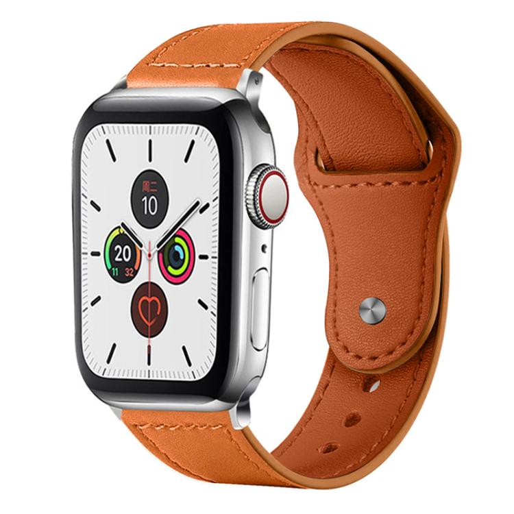 Cinturino per orologio xDfind con fibbia a rivetto in vera pelle, For Apple Watch 42 / 44 / 45 / 46 / 49mm