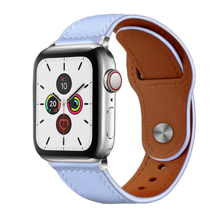 Cinturino per orologio xDfind con fibbia a rivetto in vera pelle, For Apple Watch 42 / 44 / 45 / 46 / 49mm