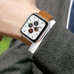 Cinturino per orologio xDfind con fibbia a rivetto in vera pelle, For Apple Watch 42 / 44 / 45 / 46 / 49mm