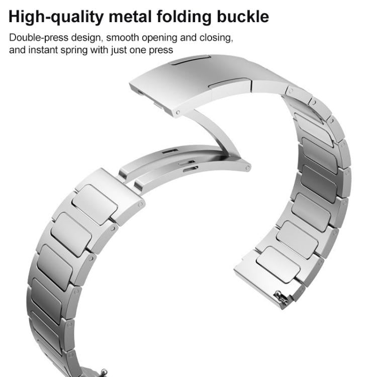 Cinturino per orologio xDfind in acciaio inossidabile con fibbia a forma di I, For Apple Watch 42 / 44 / 45 / 46 / 49mm