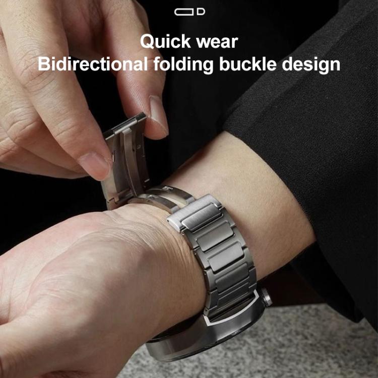 Cinturino per orologio xDfind in acciaio inossidabile con fibbia a forma di I, For Apple Watch 42 / 44 / 45 / 46 / 49mm