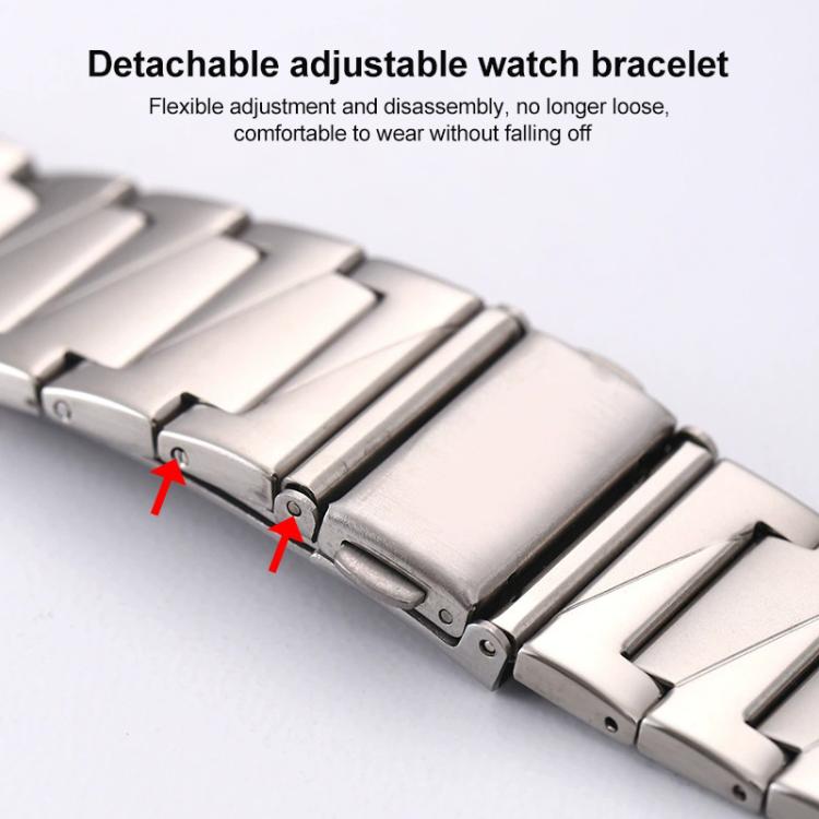 Cinturino per orologio xDfin in acciaio inossidabile a gradini, For Apple Watch 42 / 44 / 45 / 46 / 49mm, For Apple Watch 38 / 40 / 41 / S10 42mm