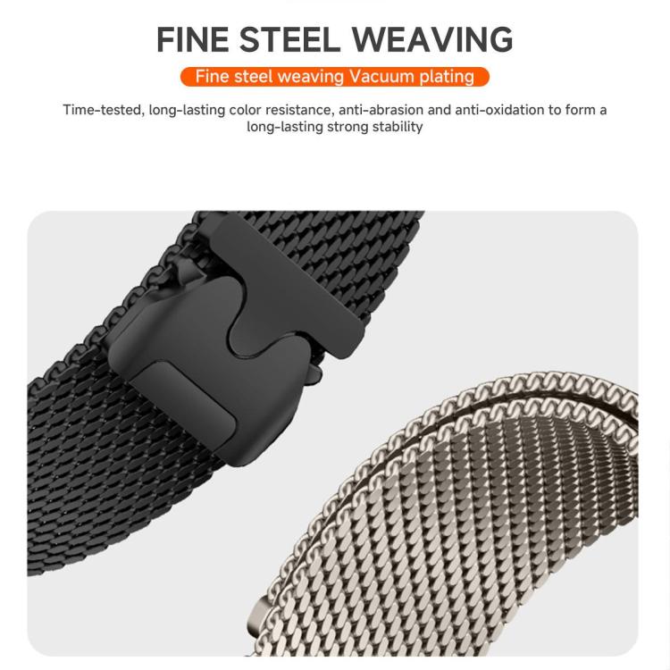 Cinturino per orologio in acciaio inossidabile con fibbia milanese a paracadute xDfind, For Huawei Watch D2