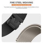 Cinturino per orologio in acciaio inossidabile con fibbia milanese a paracadute xDfind, For Amazfit T-Rex 3