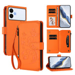 Portafoglio multi-carta con cerniera e motivo farfalla per Galaxy S26 FE, S26+ e