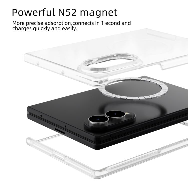 Custodia trasparente magnetica antigraffio compatibile MagSafe per e modelli