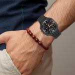 Cinturino per orologio in silicone xDfind con fibbia a borchie argentate e punti rotondi, For Samsung Galaxy Watch Ultra/Ultra 2025, For Samsung Galaxy Watch8 / 8 Classic