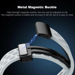 Cinturino per orologio in silicone con fibbia magnetica nera xDfind Holes, For Xiaomi Smart Band 10 / 9 / 8
