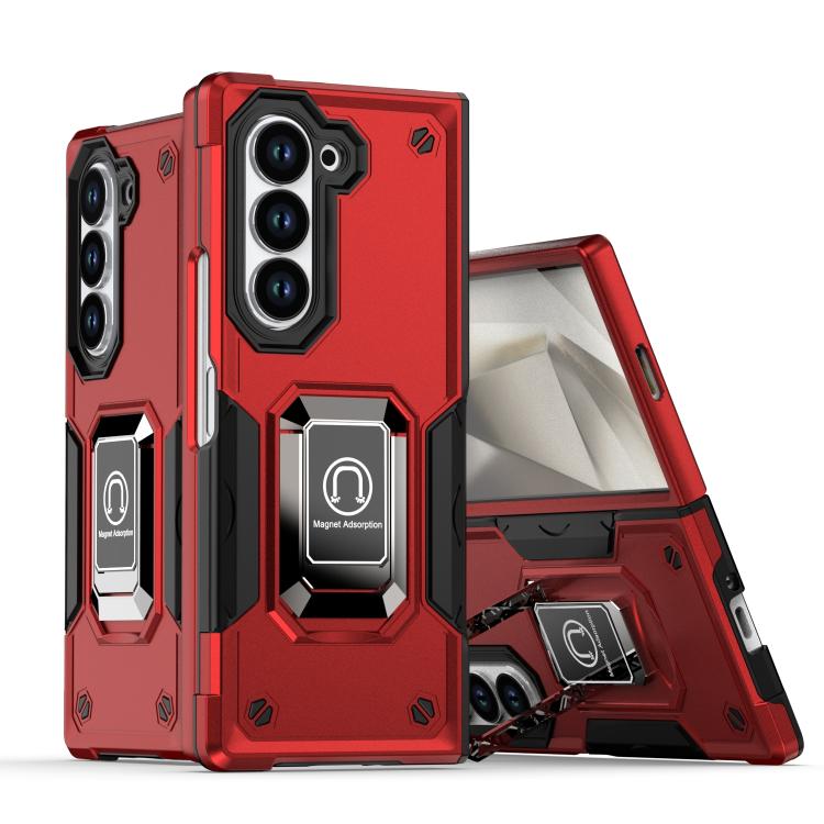 Custodia antiurto antiscivolo con anello per Samsung Galaxy Z Fold6