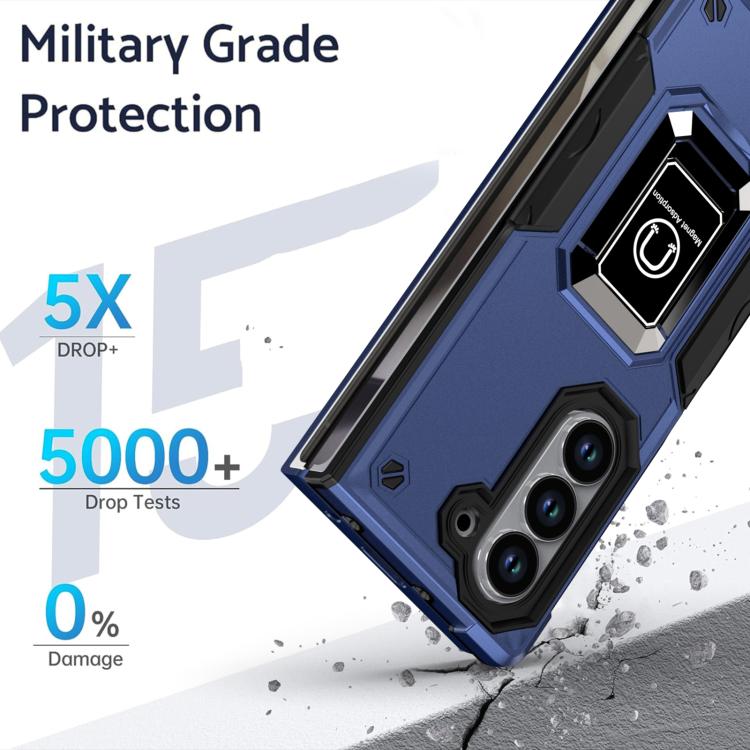 Custodia antiurto antiscivolo con anello per Samsung Galaxy Z Fold6