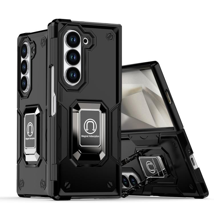 Custodia antiurto antiscivolo con anello per Samsung Galaxy Z Fold6