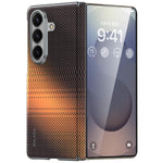 Custodia in pelle intrecciata Kevlar con chiusura magnetica per Galaxy Z Fold8