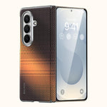 Custodia in pelle intrecciata Kevlar con chiusura magnetica per Galaxy Z Fold8
