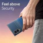 Custodia in pelle intrecciata Kevlar con chiusura magnetica per Galaxy Z Fold8