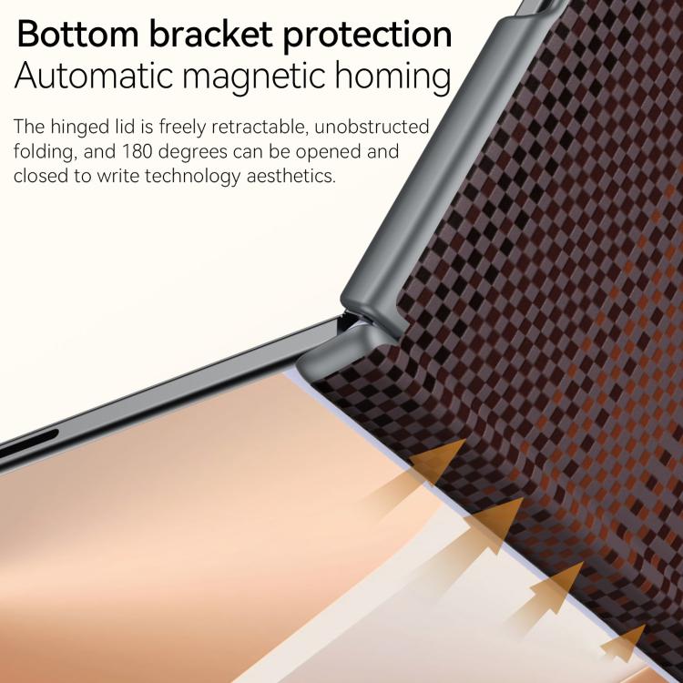 Custodia in pelle intrecciata Kevlar con chiusura magnetica per Galaxy Z Fold8