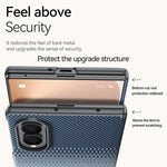 Custodia in pelle intrecciata Kevlar con chiusura magnetica per Galaxy Z Fold8