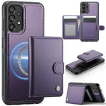 Portafoglio con fibbia in pelle per Samsung Galaxy A13, A04s, A53, A33 e A52 con