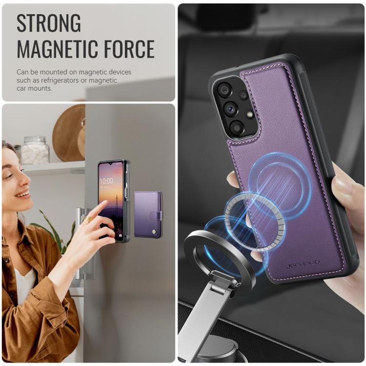 Portafoglio con fibbia in pelle per Samsung Galaxy A13, A04s, A53, A33 e A52 con