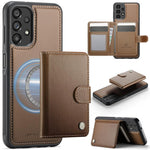 Portafoglio con fibbia in pelle per Samsung Galaxy A13, A04s, A53, A33 e A52 con
