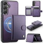 Portafoglio con fibbia in pelle per Samsung Galaxy A13, A04s, A53, A33 e A52 con