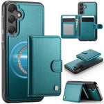 Portafoglio con fibbia in pelle per Samsung Galaxy A13, A04s, A53, A33 e A52 con