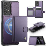 Portafoglio con fibbia in pelle per Samsung Galaxy A13, A04s, A53, A33 e A52 con