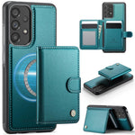 Portafoglio con fibbia in pelle per Samsung Galaxy A13, A04s, A53, A33 e A52 con