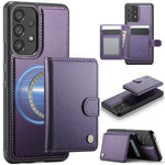 Portafoglio con fibbia in pelle per Samsung Galaxy A13, A04s, A53, A33 e A52 con