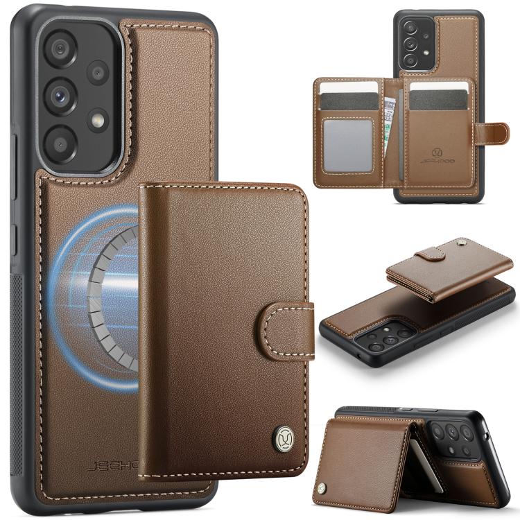 Portafoglio con fibbia in pelle per Samsung Galaxy A13, A04s, A53, A33 e A52 con