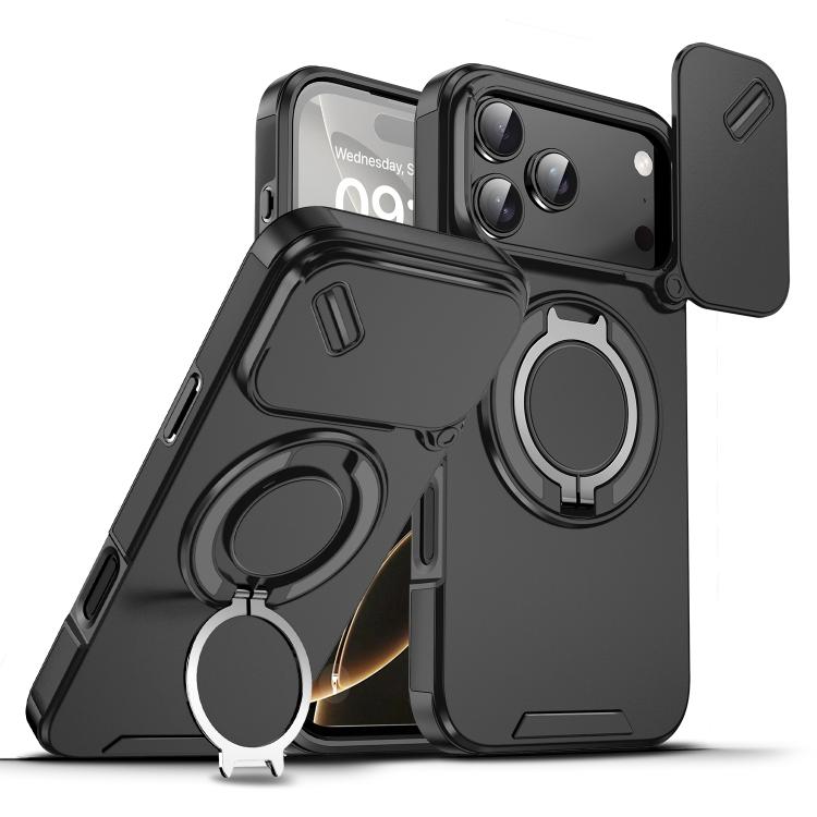 Custodia per telefono con anello scorrevole per fotocamera, For iPhone 18, For iPhone 18 Pro, For iPhone 18 Pro Max