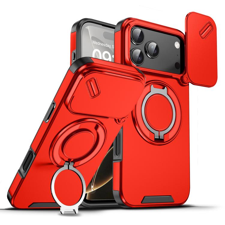 Custodia per telefono con anello scorrevole per fotocamera, For iPhone 18, For iPhone 18 Pro, For iPhone 18 Pro Max