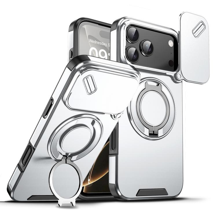 Custodia per telefono con anello scorrevole per fotocamera, For iPhone 18, For iPhone 18 Pro, For iPhone 18 Pro Max