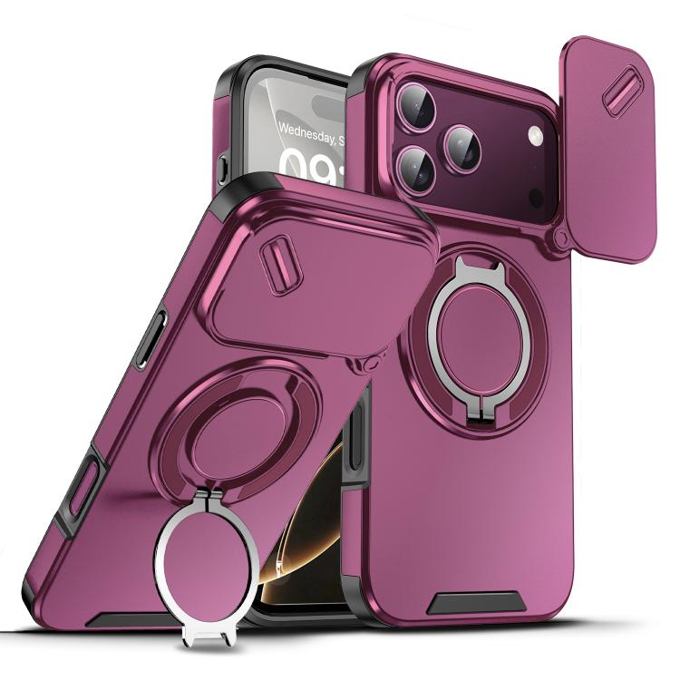 Custodia per telefono con anello scorrevole per fotocamera, For iPhone 18, For iPhone 18 Pro, For iPhone 18 Pro Max