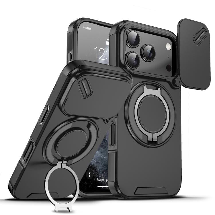 Custodia per telefono con anello scorrevole per fotocamera, For iPhone 18, For iPhone 18 Pro, For iPhone 18 Pro Max