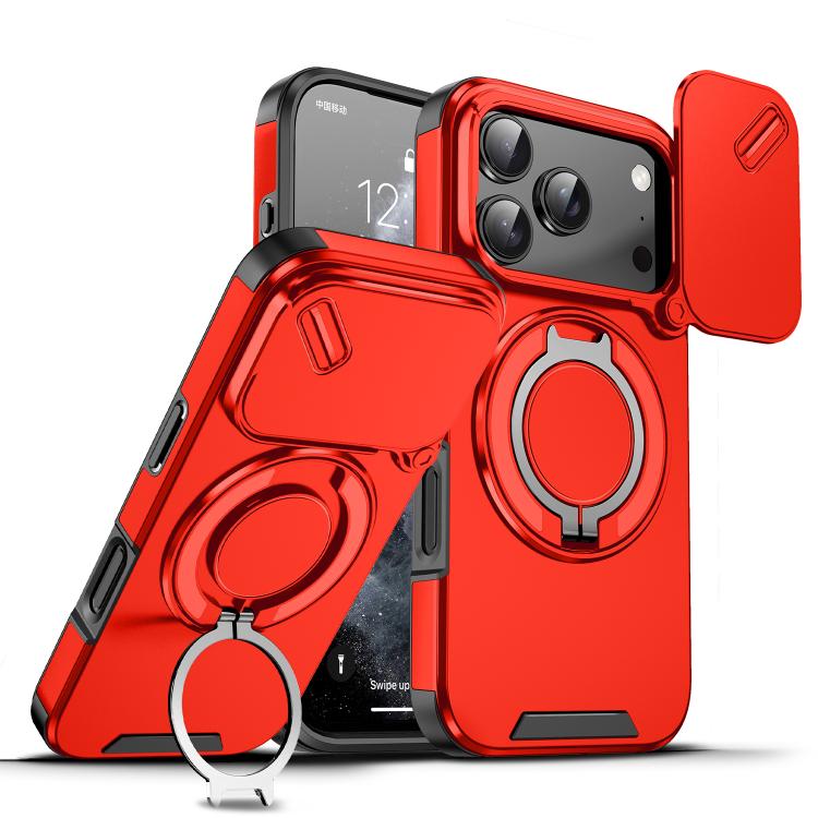 Custodia per telefono con anello scorrevole per fotocamera, For iPhone 18, For iPhone 18 Pro, For iPhone 18 Pro Max