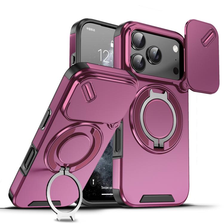 Custodia per telefono con anello scorrevole per fotocamera, For iPhone 18, For iPhone 18 Pro, For iPhone 18 Pro Max
