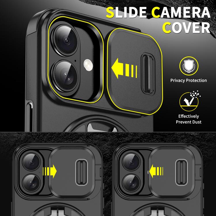 Custodia per telefono con anello scorrevole per fotocamera, For iPhone 18, For iPhone 18 Pro, For iPhone 18 Pro Max