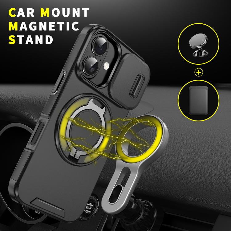 Custodia per telefono con anello scorrevole per fotocamera, For iPhone 18, For iPhone 18 Pro, For iPhone 18 Pro Max