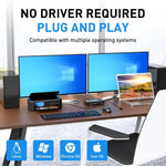 KVM Switch USB 3.0 Dual Monitor 8K 30Hz per 3 PC