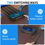 KVM Switch USB 3.0 Dual Monitor 8K 30Hz per 3 PC