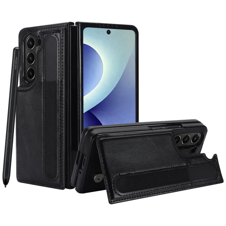 Custodia pieghevole in PU con doppia fibbia per Galaxy Z Fold8 Ultra 5G e