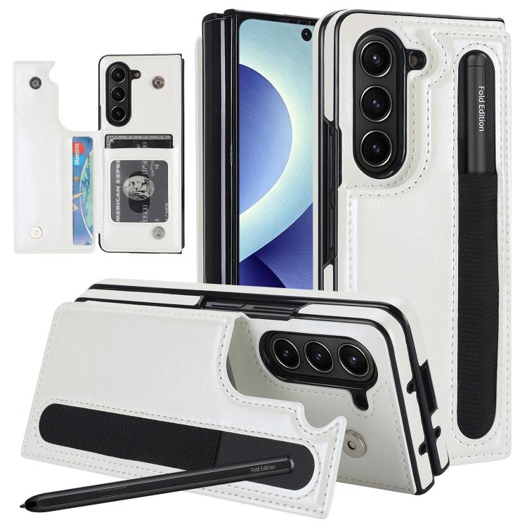 Custodia pieghevole in PU con doppia fibbia per Galaxy Z Fold8 Ultra 5G e