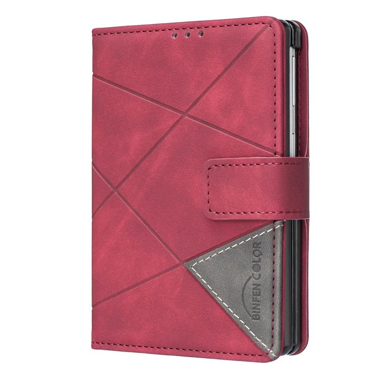 Custodia in pelle con texture a rombi e fibbia magnetica per Galaxy Z Fold8 5G