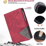 Custodia in pelle con texture a rombi e fibbia magnetica per Galaxy Z Fold8 5G