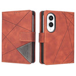 Custodia in pelle con texture a rombi e fibbia magnetica per Galaxy Z Fold8 5G