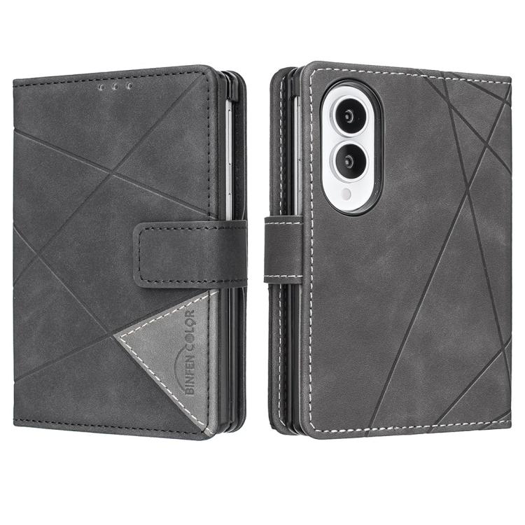 Custodia in pelle con texture a rombi e fibbia magnetica per Galaxy Z Fold8 5G