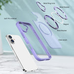 Custodia per telefono Kalebol MagSafe con anello in metallo., For iPhone 17, For iPhone Air