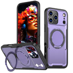 Custodia per telefono Kalebol in metallo con rotazione a 360 gradi e supporto MagSafe., For iPhone 17, For iPhone 17 Air, For iPhone 16 Pro Max, For iPhone 16 Pro