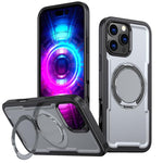 Custodia per telefono Kalebol in metallo con rotazione a 360 gradi e supporto MagSafe., For iPhone 17, For iPhone 17 Air, For iPhone 16 Pro Max, For iPhone 16 Pro